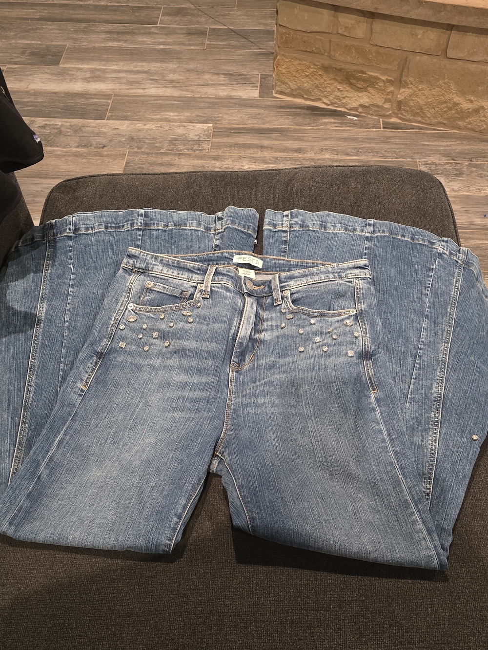 torrid Light Blue Embellished Bootcut Jeans